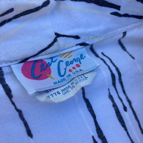 Vintage 90s womens large overcoat by Cest George made in USA - Picture 6 of 10